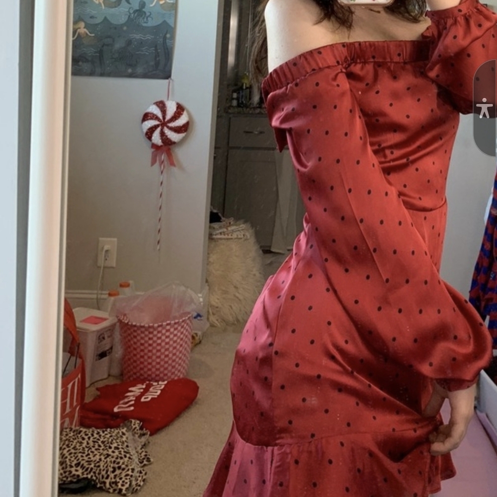 Cotton Candy Red Asymmetrical Ruched Gown